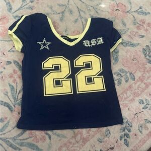 Kids Navy Blue USA 22 Shirt